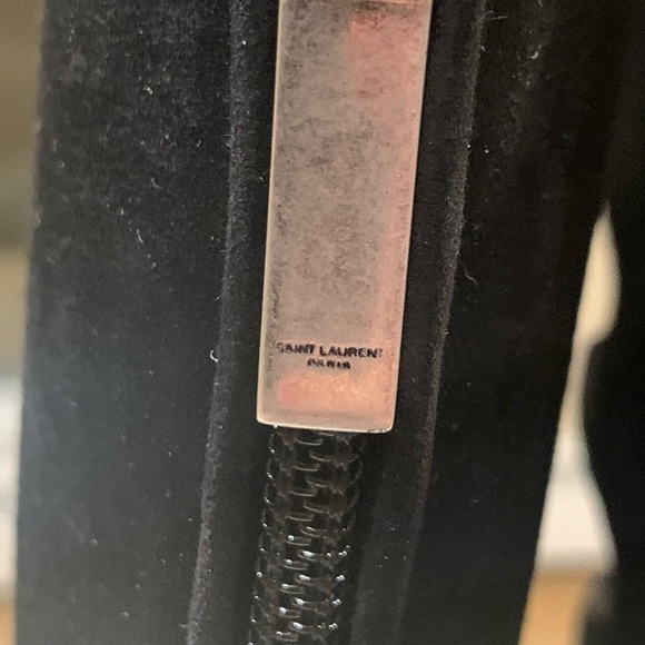 NWB RARE Saint Laurent Joplin Gladiator $3K Black Suede Boots Shoes Heels sz 37 - Picture 11 of 12